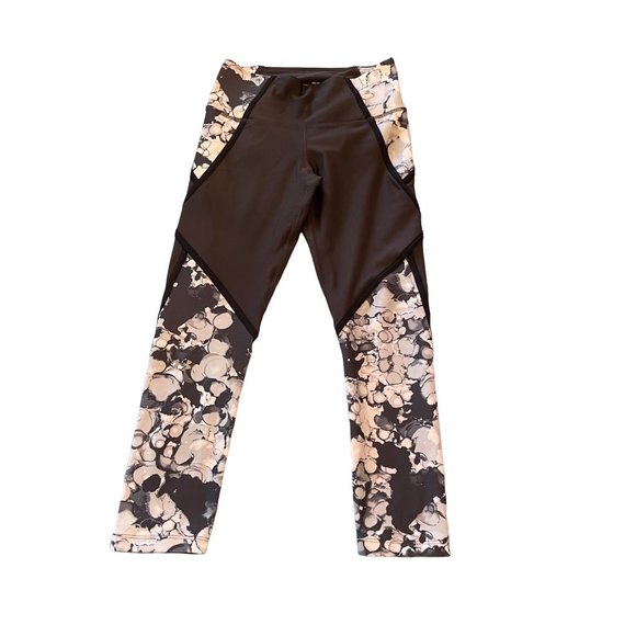 Under Armour HeatGear Leggings Women's Medium Black and Gray - Picture 1 of 6